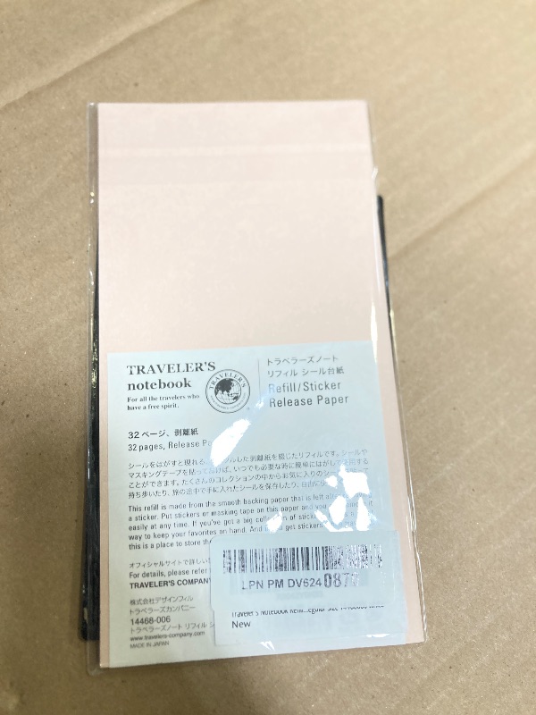 Photo 1 of Traveler's Notebook Refill Sticker Mount Regular Size 14468006 white