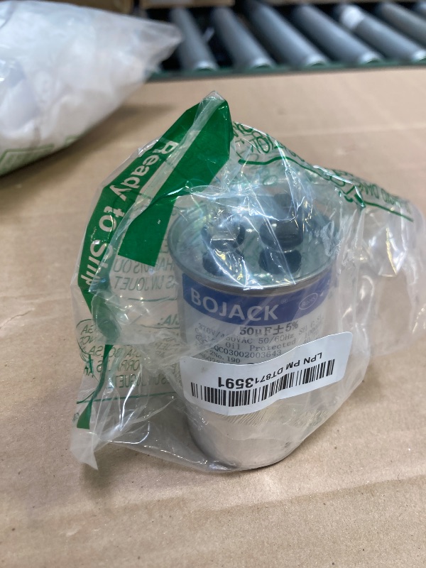 Photo 1 of BOJACK 50 uF ±5% 50 MFD 370/450 V CBB65 Round Run Start Capacitor for AC Motor Run or Fan Start and Cool or Heat Pump Air Conditione