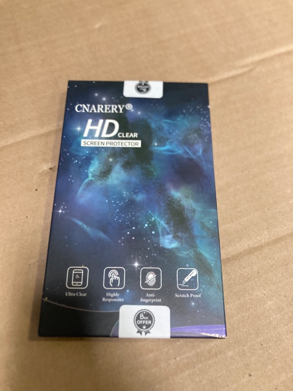 Photo 1 of Cnarery 3 Pack Screen Protector for Samsung Galaxy S22 Ultra [Not Glass], Support Fingerprint Flexible TPU Film, Touch Sensitive, Anti-Scratch, 3D Curved Full Coverage