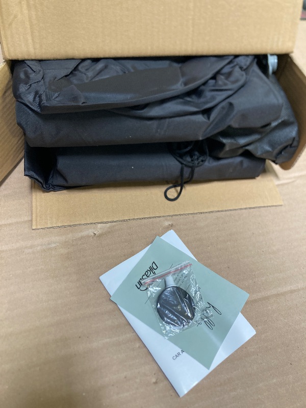 Photo 1 of DikaSun Back Seat Car Air Mattress: Inflatable SUV Car Camping Bed for Truck Van, Thickened Double-Sided Flocking Travel Car Sleeping Pad with Air Pump 2 Pillows