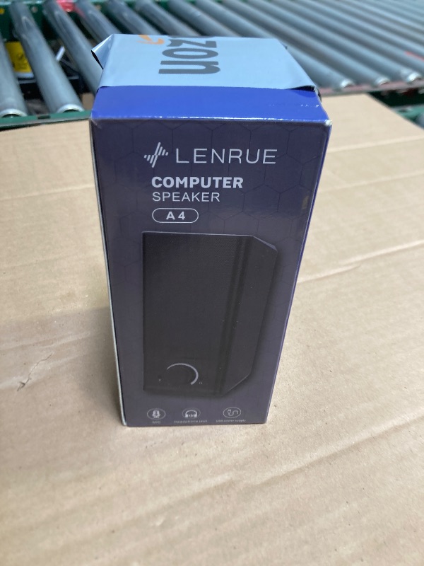 Photo 1 of LENRUE A4 Solo Computer Speakers for Desktop, Laptop,PC Speaker, USB for Power and Audio, Basic Clear Sound,Support to Connect 3.5 mm Headphone and Microphone, Plug-n-Play