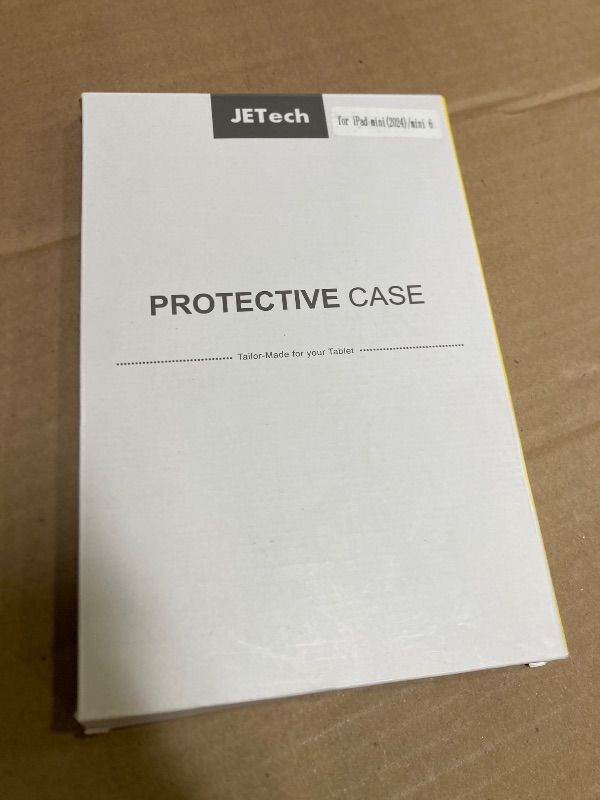 Photo 1 of JETech Case for iPad mini (A17 Pro, 2024 Model, 7th Generation) / mini 6 (2021 Model, 6th Generation), Slim Stand Hard Back Shell Smart Cover with Auto Wake/Sleep (Black)