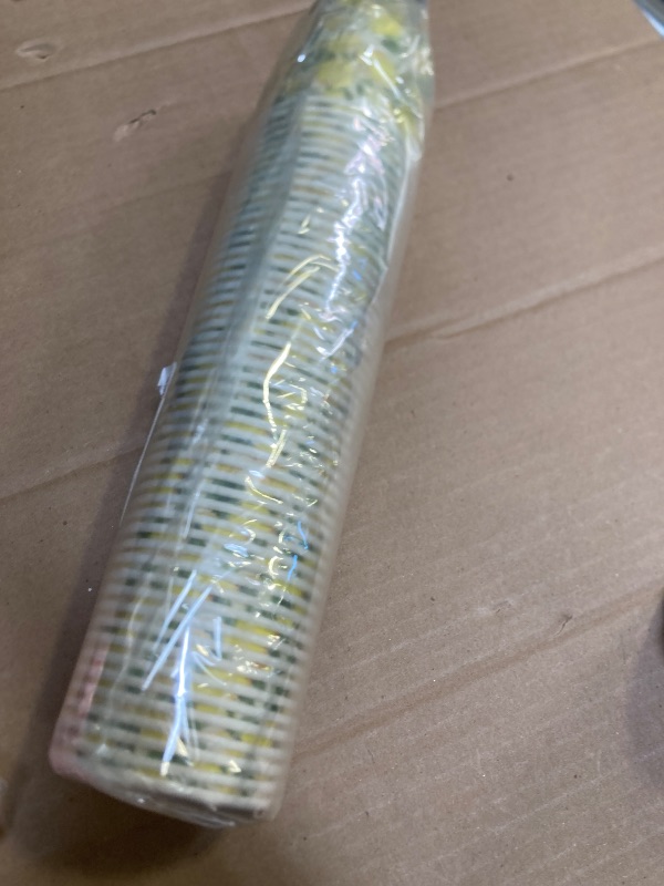 Photo 1 of Whaline 50Pcs Watercolor Lemon Paper Cups Fruit Theme Disposable Cups Bulk Summer Yellow Green Decorative Party Cups for Cold Hot Beverage Drinkware Table Decor Party Supplies, 9 Oz