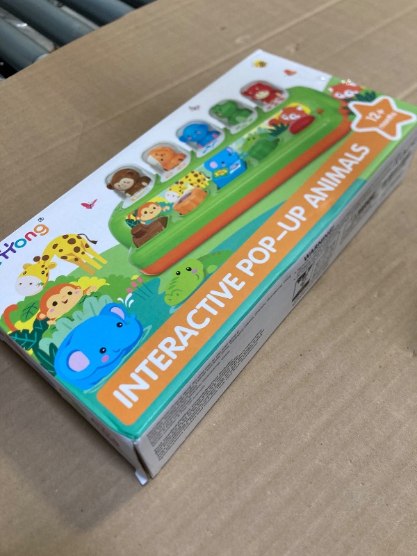 Photo 1 of Duchong Pop Up Toys for 1 Year Old Boy Girls, Interactive Cause and Effect Learning Toys with Music & Light for Baby 6 7 8 9 10 11 12 Months, Christmas Birthday 1st Gifts for Toddlers
