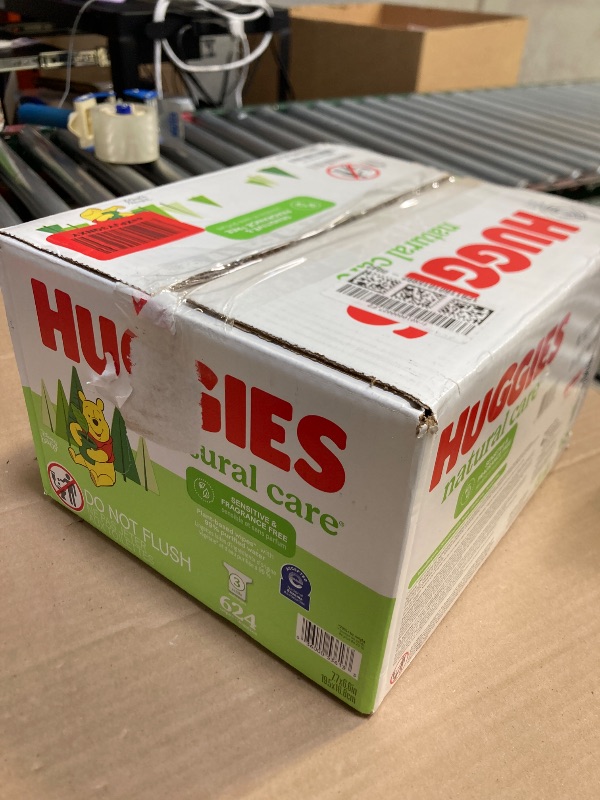 Photo 1 of exp date 01/2027--Huggies Natural Care Sensitive Baby Wipes, Hypoallergenic, 99% Purified Water, 3 Refill Packs (624 Wipes Total)