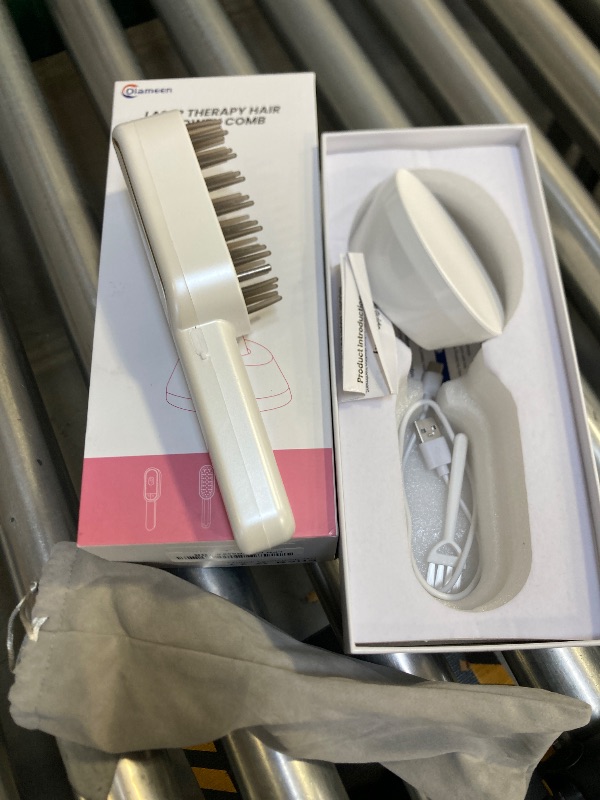 Photo 1 of Oiameen Red Light Therapy for Hair Growth with 59 Lamp Beads, 3-in-1 Laser Hair Growth Comb, Electric Hair Brush for Thinning Hair, Prevents Hair Loss & Promotes Hair Regrowth, Includes Massage Timer