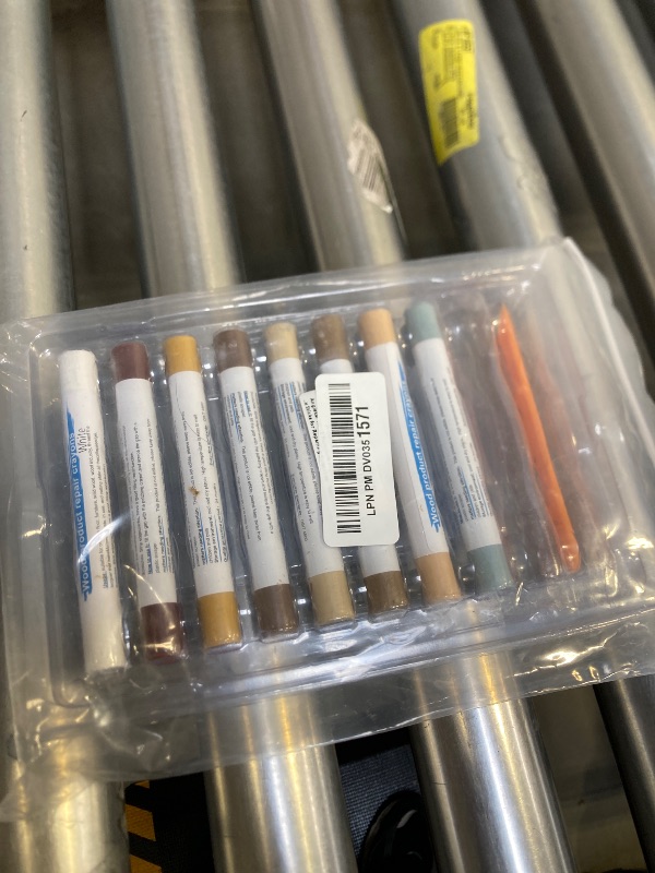 Photo 1 of Anglekai 16PCS Furniture Repair Kit Wood Markers, Colorful Wood Filler Stick Floor Scratch Kits, Wooden Repair Wax Crayons Wax Sticks for Repairing Scratches
