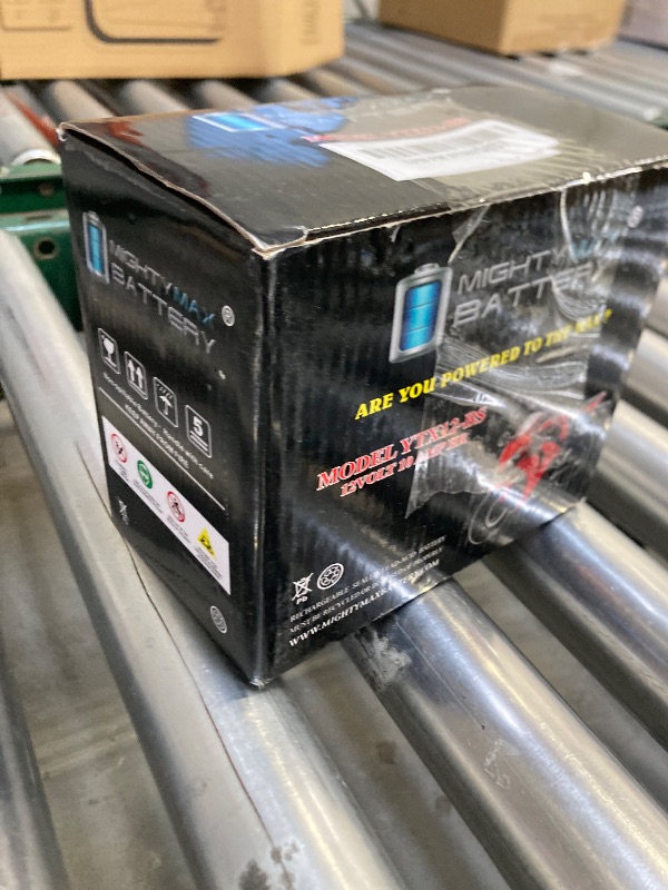 Photo 1 of Mighty Max Battery YTX12-BS -12 Volt 10 AH, 180 CCA, Rechargeable Maintenance Free SLA AGM Motorcycle Battery