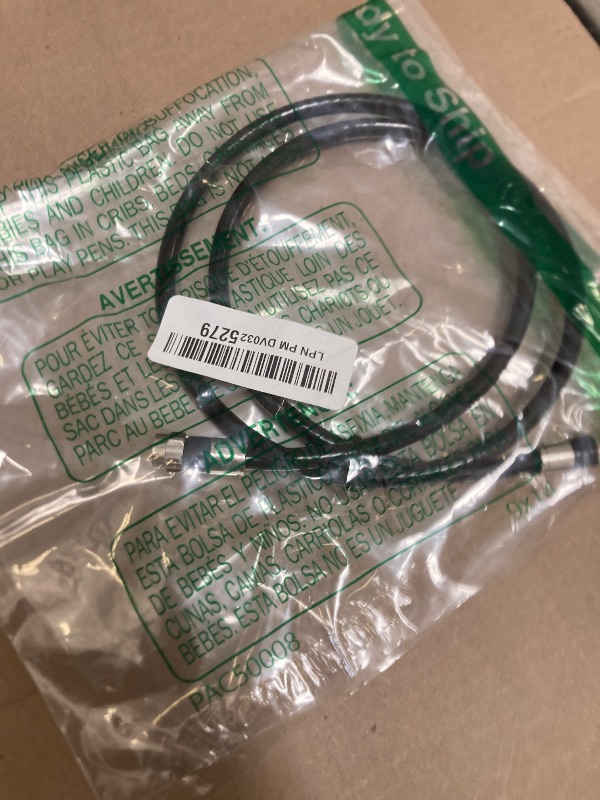 Photo 1 of 3FT G-PLUG RG6 Coaxial Cable Connectors Set – High-Speed Internet, Broadband and Digital TV Aerial, Satellite Sky Cable Extension – Weather-Sealed Double Rubber O-Ring and Compression Connectors Black