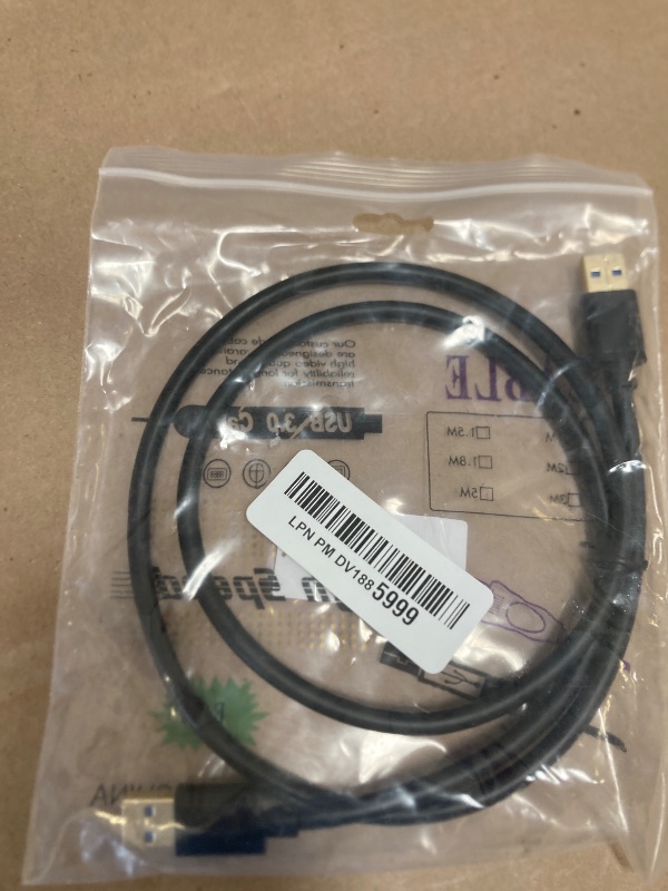 Photo 1 of Jelly Tang USB 3.0 Male to Male Cable 3Ft,USB to USB Cable with Gold-Plated Connector for Hard Drive Enclosures, DVD Player, Laptop Cooler (3Ft/1M)