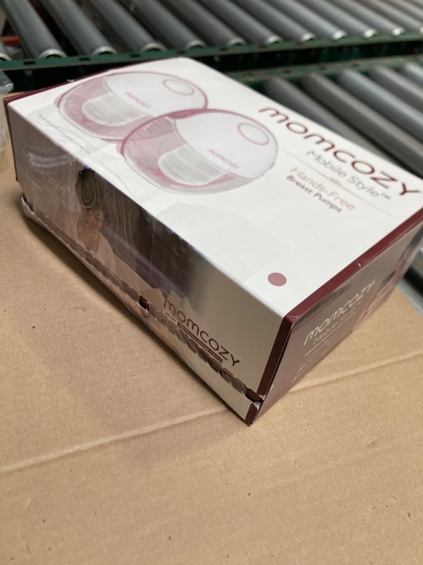 Photo 1 of Momcozy Breast Pump Hands Free Mobile Style | M6, Wearable Breastfeeding Pump Ideal Rhythm for More Milk, DoubleFit Flange More Fit & Discreet with 3 Modes & 9 Levels, 24mm - 2 Pack Cozy Red