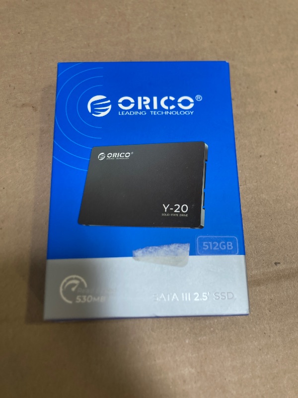 Photo 1 of ORICO 512GB SATA SSD 2.5 Inch Internal Solid State Drive, Read Speed up to 500MB/s, SATA III 6Gbps for Desktop Laptop NAS DIY External Drive - Y20