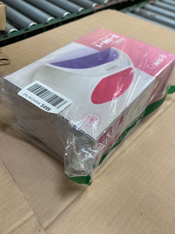 Photo 1 of SUNUV SUN2C 48W UV Light for Nails, UV LED Nail Lamp with 4 Timer Settings, Curing Lights Compatible with All Gel Polish Rose
