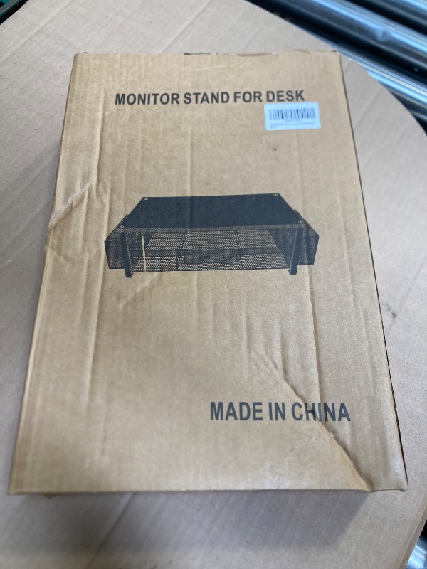 Photo 1 of gianotter Monitor Stand Riser, Desk Organizer with Drawer and Pen Holder, 2-Tier Computer Stand, Office Desk Accessories, Office Organization (Wood)