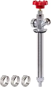 Photo 1 of SUNGATOR Frost Free Sillcock, 8" Push Fit Anti-Siphon Hydrant, 3/4-Inch Hose Bibb x 1/2-Inch Push Adapter, No Lead Brass Valve with Tape & Disconnect Clip, Push-to-Connect
