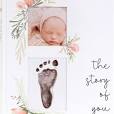 Photo 1 of Baby Memory Book for the Modern Minimalist - Simple Baby Book for Girl - First Years Journal - Monthly Milestone Keepsake Record Book - Pregnancy Gift for Baby Shower (Pink)