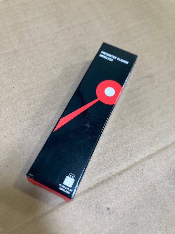 Photo 1 of Wireless Presenter, Hyperlink Volume Control Presentation Clicker RF 2.4GHz USB PowerPoint Clicker Presentation Remote Control Pointer Slide Advancer (Black