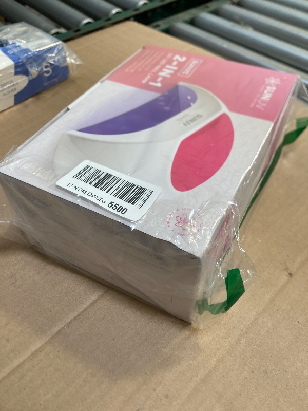 Photo 1 of SUNUV SUN2C 48W UV Light for Nails, UV LED Nail Lamp with 4 Timer Settings, Curing Lights Compatible with All Gel Polish Rose