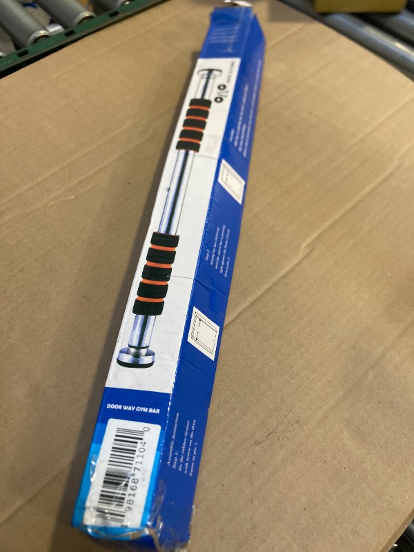 Photo 1 of Steel Doorway Pull Up Bar | 220lbs Max Limit | Home Gym Portable Indoor Fitness Equipment | Upper Body Padded Pull Up Bar