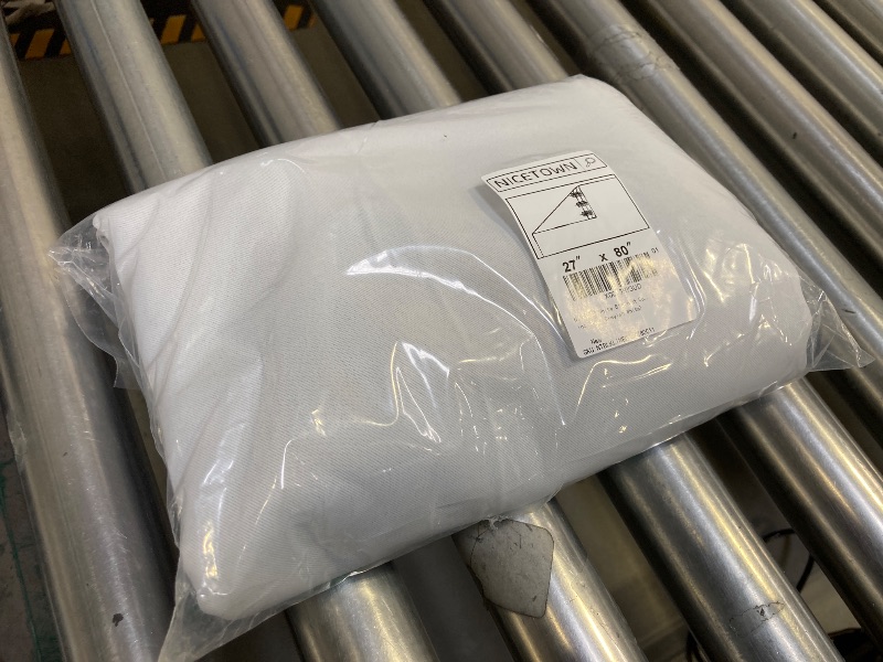 Photo 1 of NICETOWN White Blackout Curtain Liners for Window - Noise Reducing Light Blocking Liner for 84 inch Curtains (Set of 2, Each is 27" x 80", Hooks Included, Greyish White)