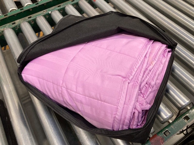 Photo 1 of Wellfeel Weighted Blanket for Adult,20lbs Heavy Weighted Blanket 60"x80" Breathable Cooling Summer Blankets, Ultra Soft Cotton Comfort Throw Blanket with Glass Beads for All-Season (Pink)