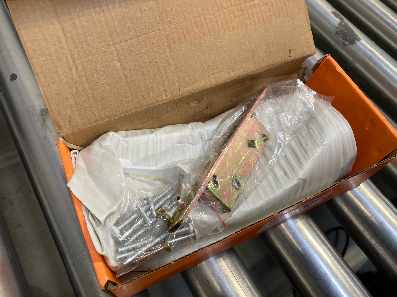 Photo 1 of Patio Sliding Door Handle Set with Mortise Lock and Key Cylinder, Full Replacement Sliding Door Handle Lock Set Fits Door Thickness from 1-1/2" to 1-3/4", 3-15/16" Screw Hole Spacing, Keyed, White