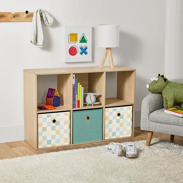 Photo 1 of Mainstays 11" 6-Cube Storage Organizer, Spring Pine