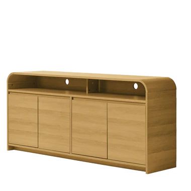 Photo 1 of Better Homes & Gardens BHS436249972008 Juliet Curved TV Stand For TVs up to 75", Natural Pine