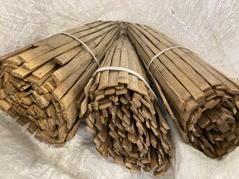 Photo 1 of SET OF 3, 4' x 8' Bamboo Garden Fencing Natural - Gardenpath