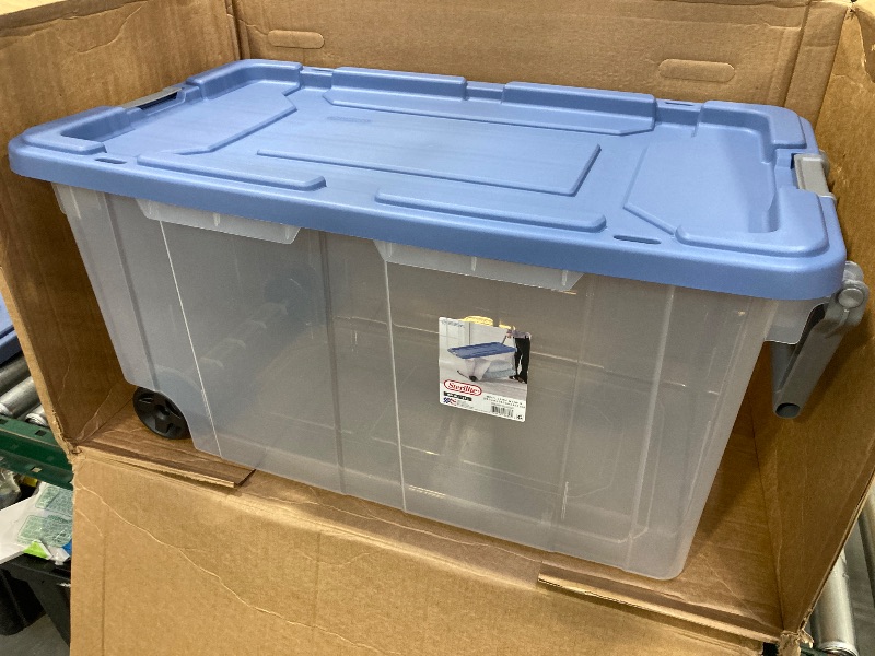 Photo 1 of Sterilite 160 Qt. Wheeled Storage Box