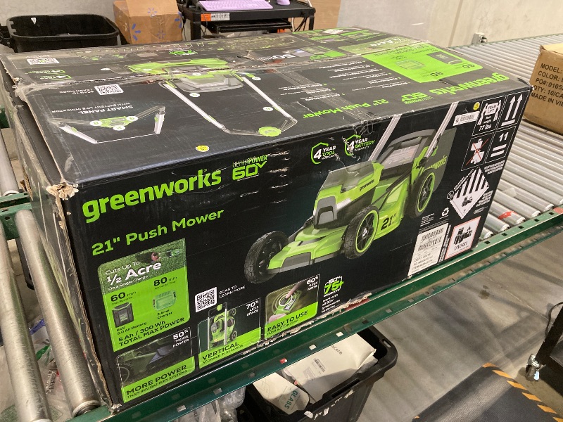Photo 1 of Greenworks 60V 21" Push Lawn Mower
