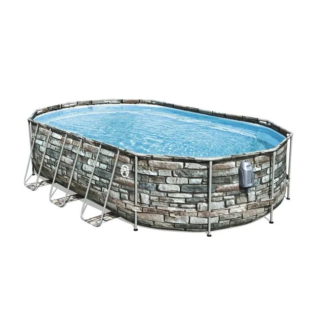 Photo 1 of Coleman 20' Power Steel Comfort Jet Oval 48" Deep Metal Frame Above Ground Pool
