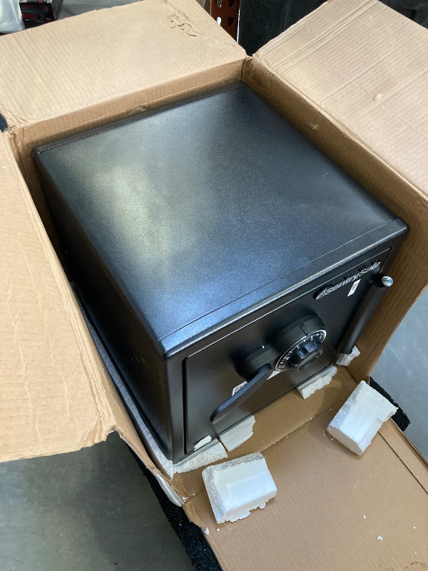 Photo 1 of  SentrySafe SFW123CS Lock Boxes Fireproof Waterproof, Dial Combination Safe, Black 