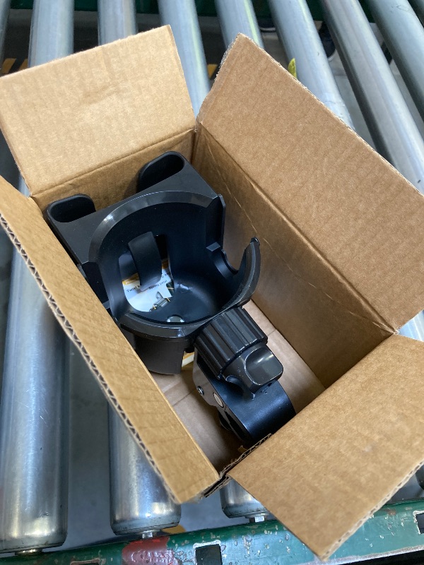 Photo 1 of Universal Stroller Cup Holder with Phone Holder, 360°Rotatable Bottle Holder with Strong Clip, Accessories for Stroller, Bike, Wheelchair, Walker, Scooter