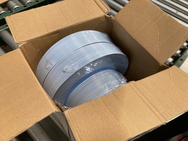 Photo 1 of PULOTE 100PCS Blue Plastic Plates - Disposable Light Blue Include 50 Dinner & 50 Dessert/Salad Plates for Party, Wedding & Easter