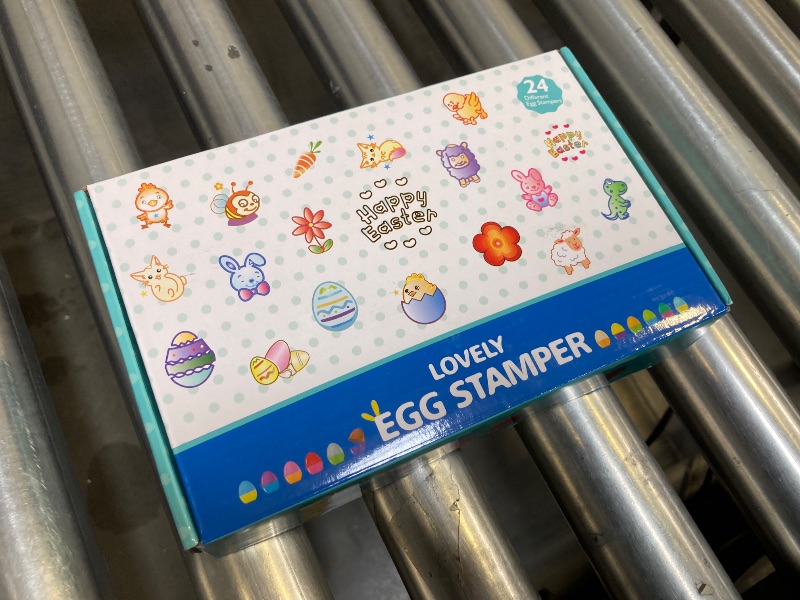 Photo 1 of BUUFAN 24Pcs Easter Egg Stampers Gifts for Kids Easter Basket Stuffers Easter Eggs Hunt Game Toys Self Inking Stamps for Kids