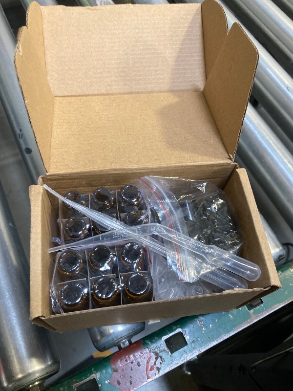 Photo 1 of ZEJIA 10ml Roller Bottles for Essential Oils, 12 Pack Glass Roll on Bottles, Refillable Perfume Bottle, with Stainless Steel Roller Balls, 2 Droppers, 1 Opener, Labels(Amber)