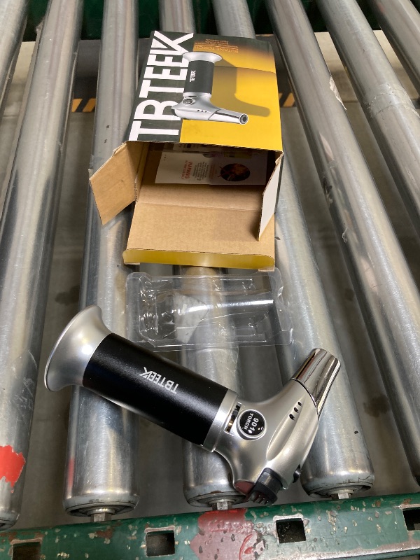 Photo 1 of TBTEEK Butane Torch, Kitchen Torch Cooking Torch with Safety Lock & Adjustable Flame for Cooking, BBQ, Baking, Brulee, Creme, DIY Soldering(Butane Not Included)
