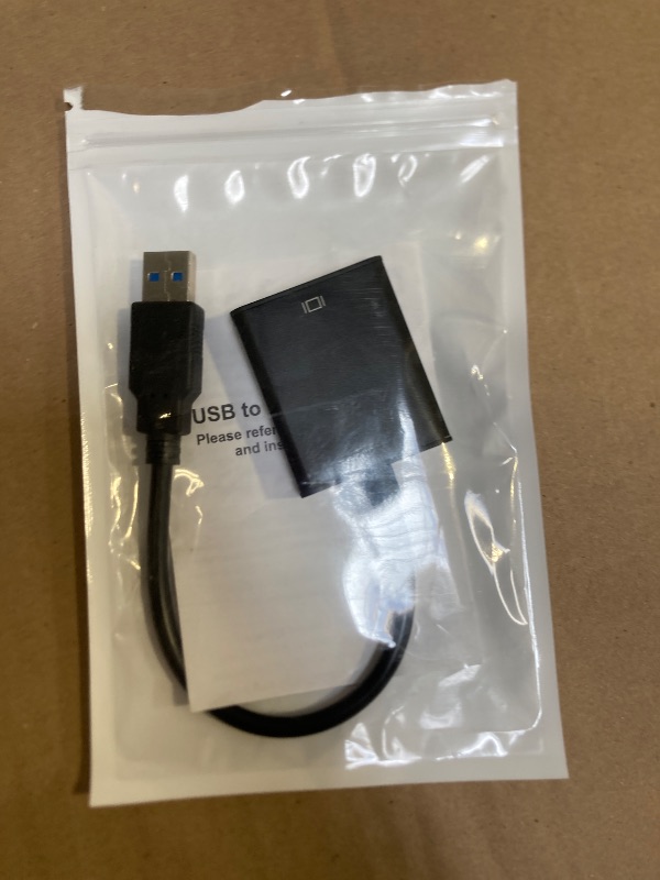 Photo 1 of KUPOISHE USB to HDMI Adapter for Monitor Windows 11/10 / 8, HDMI USB Converter for Laptop Mac MacBook pro, USB 3.0 USB 2.0 HDMI Cable Multiple Monitors for Desktop PC TV, Black