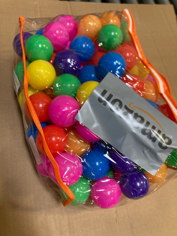 Photo 1 of Vanland Ball Pit Balls for Baby and Toddler Phthalate Free BPA Free Crush Proof Plastic - Multicolored Pit Balls in Reusable Play Toys for Kids with Storage Bag