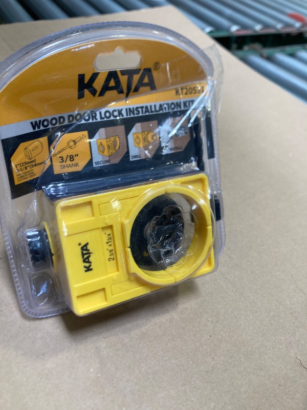 Photo 1 of KATA 1-3/8" - 1-3/4" Door Lock Installation Kit for Wooden Doors with Guide Template, Door Lock Hole Saw, Carbon Steel