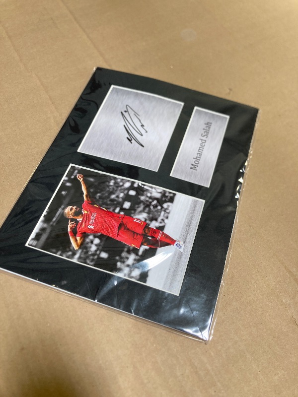 Photo 1 of HWC Trading USL Mohamed Mo Salah Gifts Printed Signed Autograph Picture for Soccer Fans and Supporters - US Letter Size