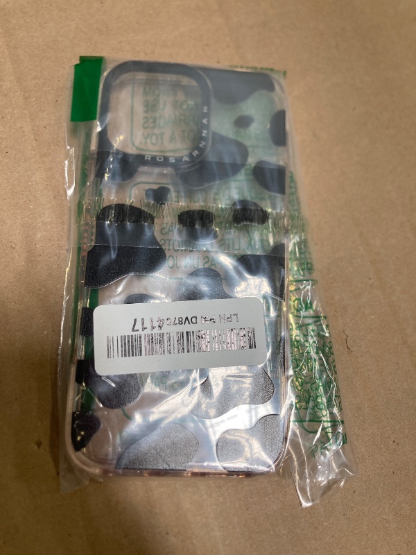 Photo 1 of Rosarnnah Compatible for iPhone 16 Pro Max Case Cute - Durable Shockproof 6.6 ft Drop Impact Phone Case - Glitter Pink Funny Milk Cow Print Design for iPhone 16 Pro Max 6.9"