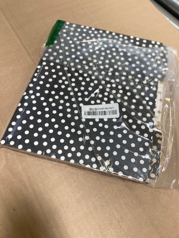 Photo 1 of Graphique Designer Black, White, and Gold Polka Dots File Folders | Set of 9 (3 Designs) | Letter Size Organizers | Decorative Office Supplies | Durable Coated Cardstock | 1/3-Cut Tabs