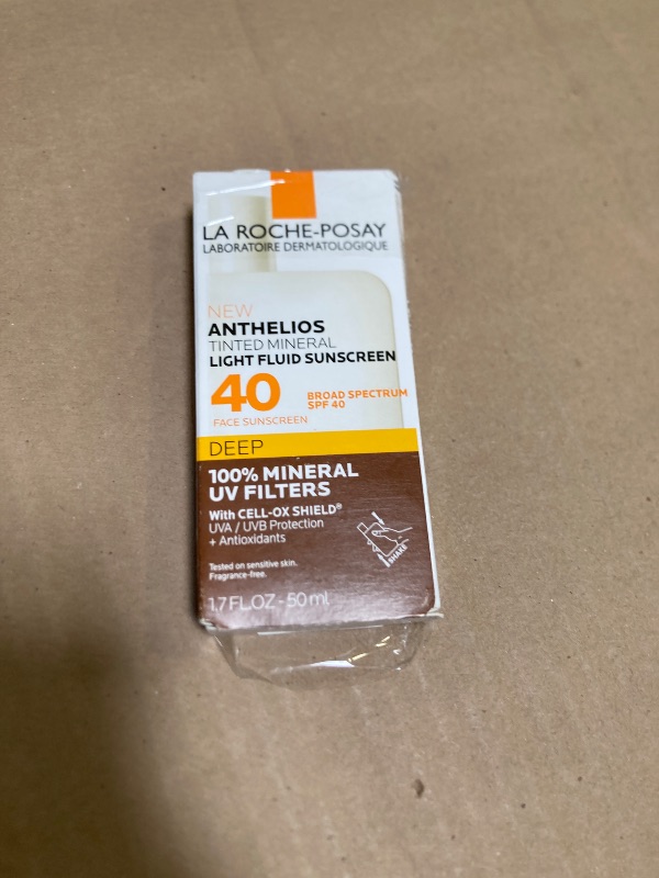 Photo 1 of La Roche-Posay Anthelios Tinted Sunscreen SPF 40+, Broad Spectrum SPF + Antioxidants, Titanium Dioxide & Zinc Oxide Sunscreen, 4 Flexible Shades With No White Cast, Oil Free & Oxybenzone Free