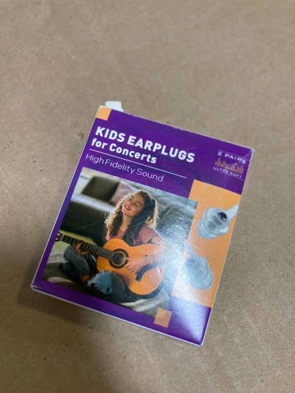 Photo 1 of Kids Earplugs (6-12 yrs) - 2 Pairs High Fidelity Concert Ear Plugs for Children, Adults with Small Ear Canals,23dB Kids Noise Reduction Earplugs for Concerts Rehearsal Festival Tinnitus Relief(Purple)
