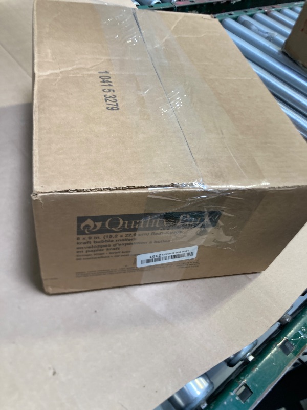 Photo 1 of Quality Park Bubble Mailers, 6 x 9 Shipping Envelopes, Self-Seal, Durable Brown Kraft Padded Envelopes, Redi-Strip Peel Off Closure, 50 Per Box (QUA85755)