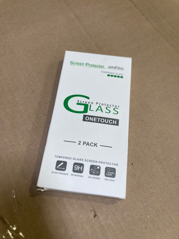 Photo 1 of amFilm Tempered Glass Screen Protector + Camera Lens Protector for iPhone 14 6.1, Easy OneTouch Installation, Auto-alignment, Bubble Free Case Friendly, Anti-Scratch (Pack of 2)