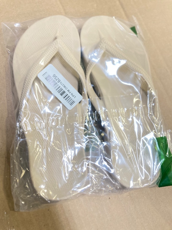 Photo 1 of GETOEU Flip Flops for Women with Arch Support Comfortable Recovery Slide Sandals Slip Resistant Shower Shoes Walking Thong Sandals Lightweight and Soft Footbed Slides Flip Flops,Khaki,9
