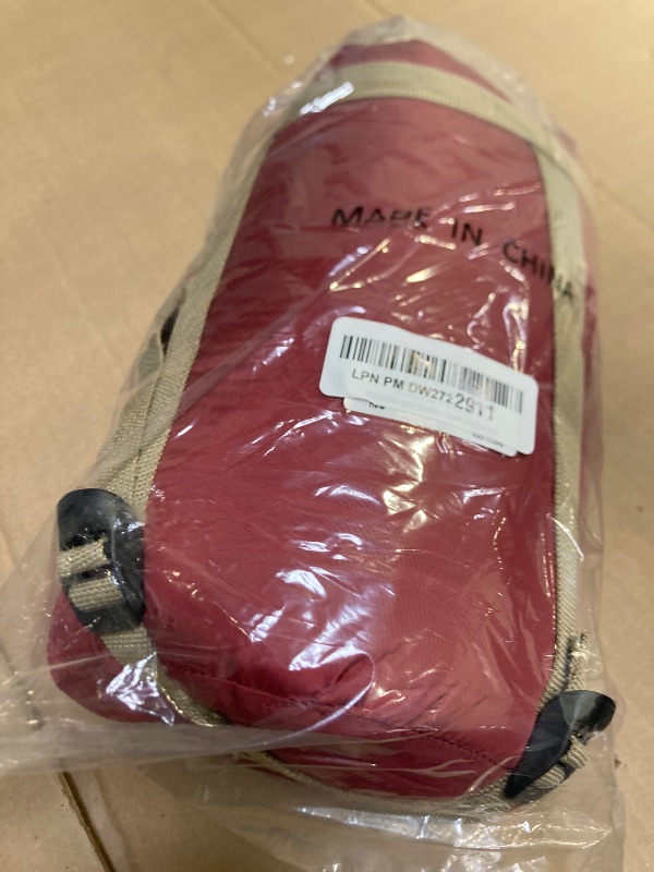 Photo 1 of ECOOPRO Warm Weather Sleeping Bag - Portable, Waterproof, Compact Lightweight, Comfort with Compression Sack - Great for Outdoor Camping, Backpacking & Hiking-83 L x 30" W Fits Adults (G-Wine red)
